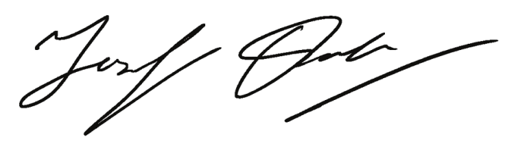 Unterschrift Josef Dollinger ohne Hintergrund